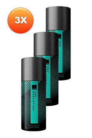 Full Speed Surfer Erkek Sprey Deodorant 150ml Üçlü Paket