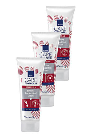 Footworks Topuk Yumuşatıcı Ayak Kremi 75ml Üçlü Paket
