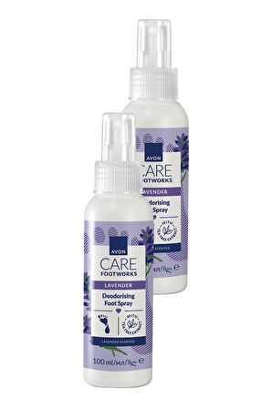 Footworks Lavanta Özlü Koku Önleyici Ayak Spreyi 100ml İkili Paket