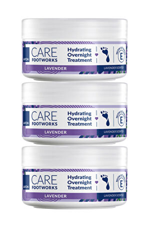 Footworks Lavanta Özlü Gece Uygulanan Bakım Kremi 150ml Üçlü Paket