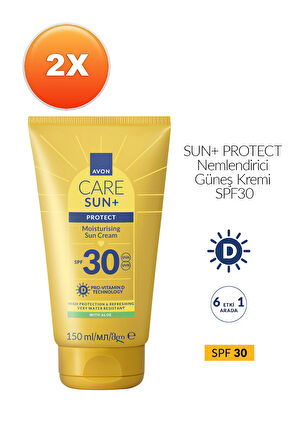 SUN+ PROTECT Nemlendirici Güneş Kremi SPF30 150ml İkili Paket