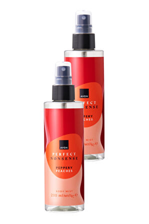 Perfect Nonsense Peppery Peaches Vücut Spreyi 200ML İkili Set