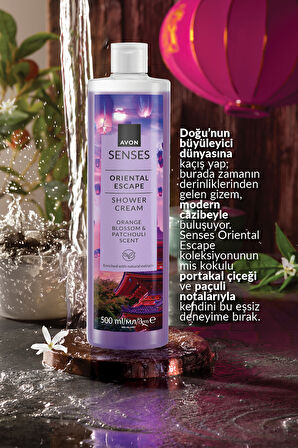 Senses Oriental Escape Portakal Çiçeği ve Paçuli Kokulu Duş Jeli 500ML Üçlü Set