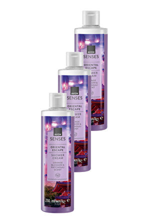 Senses Oriental Escape Portakal Çiçeği ve Paçuli Kokulu Duş Jeli 250ML Üçlü Set