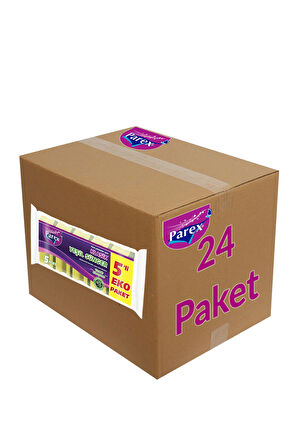 Klasik Yeşil Sünger Oluklu 5'li 24 Paket 1 Koli
