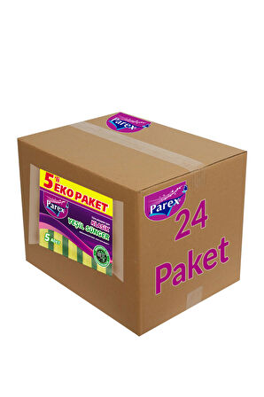 Klasik Yeşil Sünger Düz 5'li 24 Paket 1 Koli