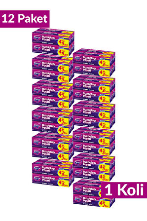 Buzdolabı Poşeti Küçük Boy 4 Al 3 Öde (4*40) 20 x 30 cm 12 Paket 1 Koli