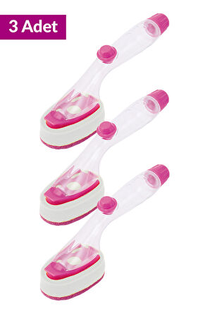 Deterjan Hazneli Bulaşık Süngeri Üçlü Set