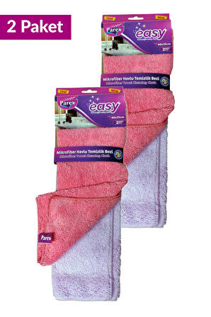 Easy Mikrofiber Temizlik Bezi 2' Li  Paket İkili Set