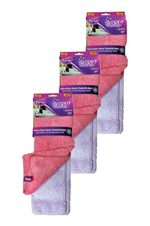 Easy Mikrofiber Temizlik Bezi 2' Li  Paket Üçlü Set