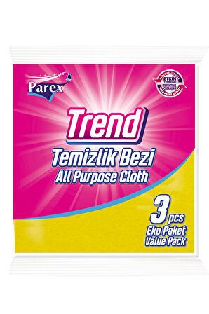 Trend Temizlik Bezi 3'lü Paket Üçlü Set