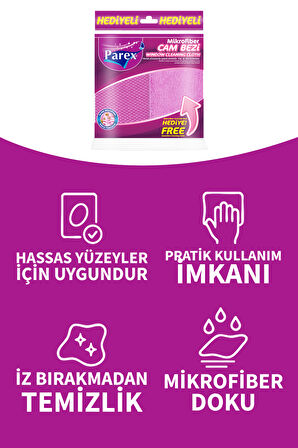 Mikrofiber Cam Bezi İkili Set
