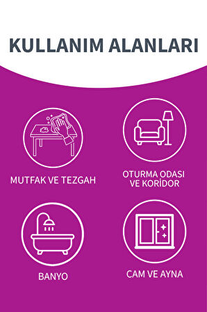 Mikrofiber Cam Bezi Üçlü Set