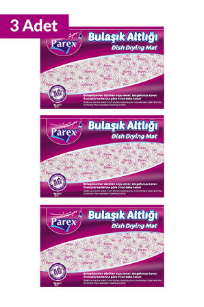 Bulaşık Altlığı 46 x 30 cm Üçlü Set