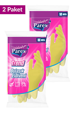 Trend Bulaşık Eldiveni Orta Boy İkili Set