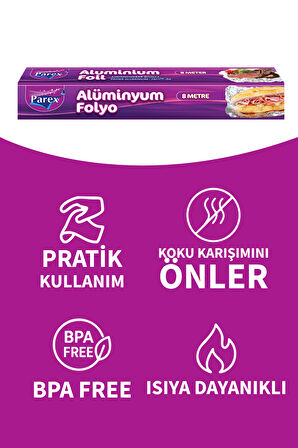 Alüminyum Folyo 8 Mt İkili Set
