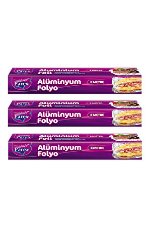 Alüminyum Folyo 8 Mt Üçlü Set