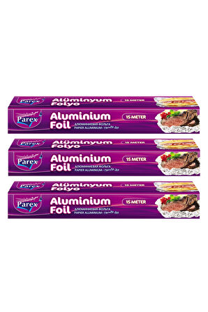 Alüminyum Folyo 15 Mt Üçlü Set