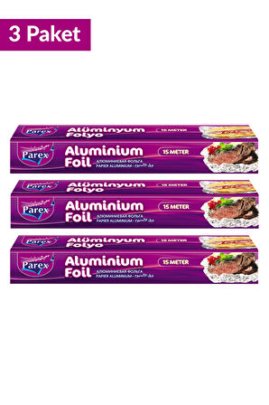 Alüminyum Folyo 15 Mt Üçlü Set