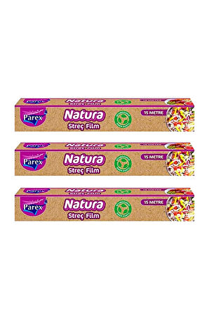 Natura Streç Film 15 Mt Üçlü Set