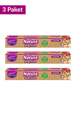 Natura Streç Film 15 Mt Üçlü Set
