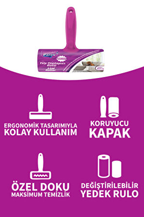 Mega Tüy Toplayıcı Rulo 60'lı İkili Set