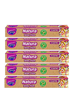 Natura Streç Film 15 Mt 5 Paket