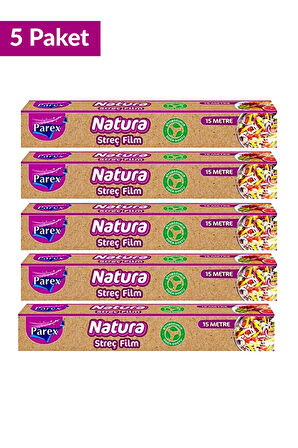 Natura Streç Film 15 Mt 5 Paket