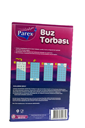Kendinden Kilitli Buz Torbası 196 Buz Küpü 4 Paket
