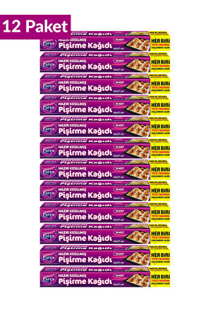 Hazır Kesilmiş Pişirme Kağıdı 10’lu 42 x 37 cm 12 Paket