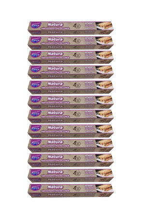 Natura Ağartılmamış Hazır Kesilmiş Pişirme Kağıdı 10’lu 12 Paket