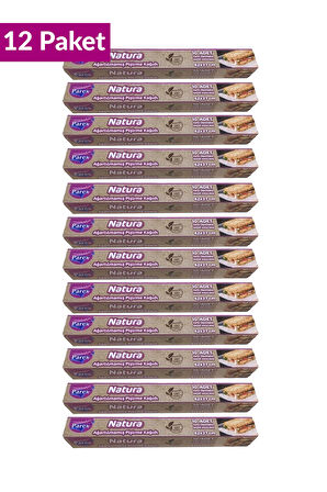 Natura Ağartılmamış Hazır Kesilmiş Pişirme Kağıdı 10’lu 12 Paket