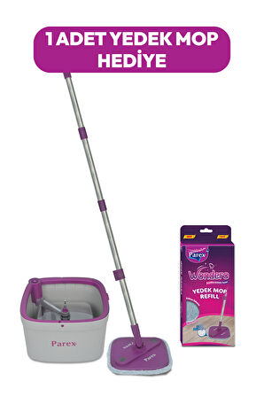 Wondero Otomatik Temizlik Seti 1 Adet Yedek Mop Hediyeli