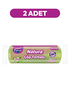 Natura 10'lu Çöp Torbası Büyük Boy 65 x 80 cm İkili Paket