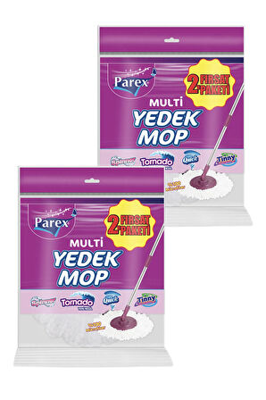 Multi Yedek Mop 2'li Paket (Sapsız) Toplam 4 Adet