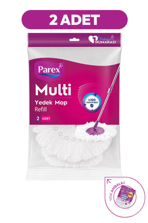 Multi Yedek Mop 2'li Paket (Sapsız) Toplam 4 Adet