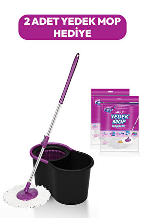 Black Editlon Otomatik Temizlik Seti ve 2'li Yedek Mop