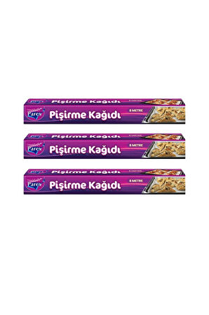 Pişirme Kağidi 8 Mt Üçlü Paket