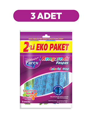 Rengarenk Paspas 2'li Paket Toplam 6 Adet