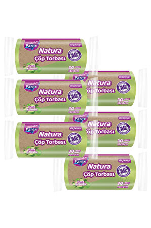 Natura Çöp Torbası Küçük Boy 30'lu 40 x 50 cm Altılı Paket