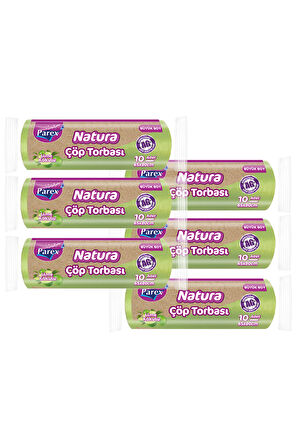 Natura 10'lu Çöp Torbası Büyük Boy 65 x 80 cm Altılı Paket