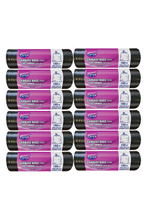 Professional 10'lu Çöp Torbası Hantal Boy 100 x 150 cm Onikili Paket