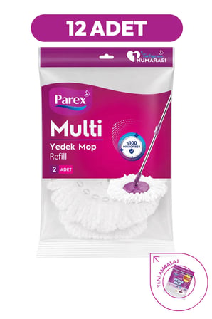 Multi Yedek Mop 2'li Paket (Sapsız) 12li Set