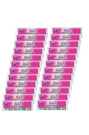 Trend 10'lu Rengarenk Düz Sünger Onikili Paket