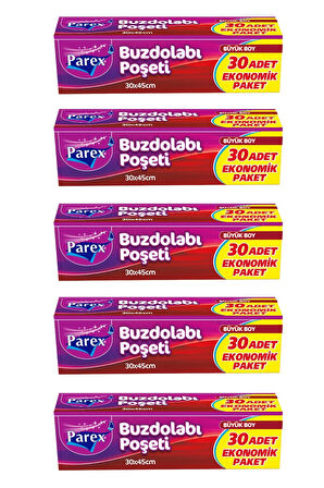 Büyük Boy Buzdolabı Poşeti 30'lu x 5 Adet