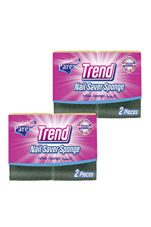 Trend Oluklu 2'li Klasik Sünger İkili Paket