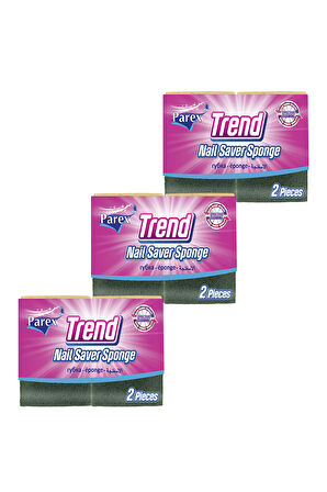 Trend Oluklu 2'li Klasik Sünger Üçlü Paket