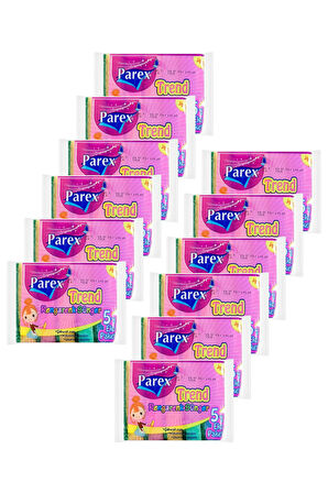 Rengarenk 5'li Düz Sünger Onikili Paket