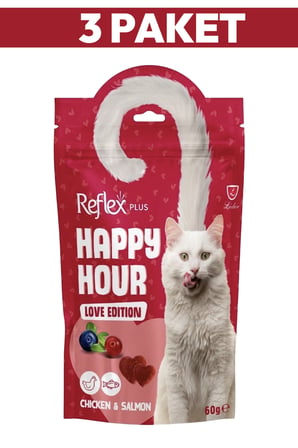 Reflex Happy Hour Love Edition Kedi Ödül Maması 3 x 60gr