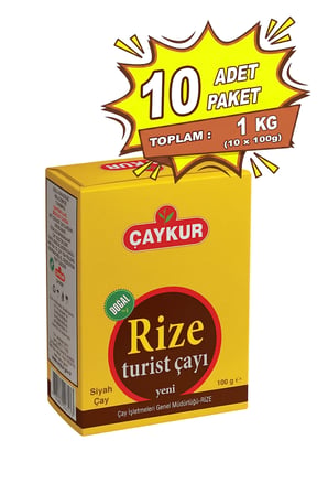 Rize Turist Dökme Çay 100 gr. Onlu Paket